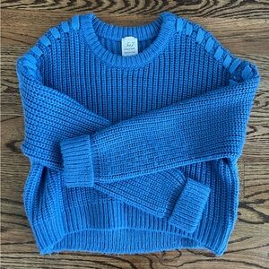 Cinq a Sept Blue Chunky Sweater